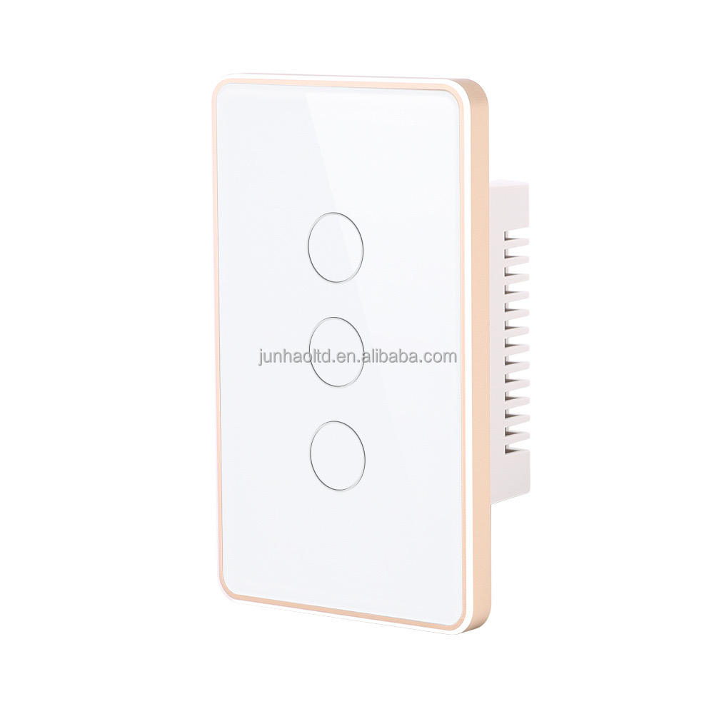 120-Metal Frame-White 3 gang