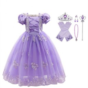 Gran oferta, disfraz de Sofia Cosplay para niñas, Vestido de manga de princesa pequeña para fiestas de cumpleaños de Navidad y Halloween para niños - Product Image 1