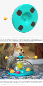 Juguetes de gato inteligentes bonitos impermeables de plástico ecológico baratos para gatos - Product Image 5