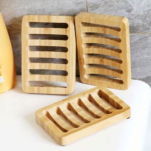 Hot Selling Customized logo Natural Soap Dish Holder Bamboo Soap <b>Tray</b> for Bathroom - Product Image 3
