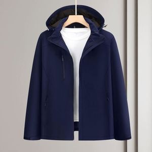 Chaqueta Cortavientos Impermeable con Capucha, Personalizable con Logotipo, Desmontable, para Hombre y Mujer, Deportiva, Táctica, para Exteriores - Product Image 3