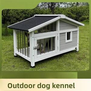 Lussuosa casa moderna in legno per cani e gatti robusta pratica per uso esterno impermeabile con orsacchiotto di orsacchiotto di pollo nido sigilli a bottone - Product Image 2