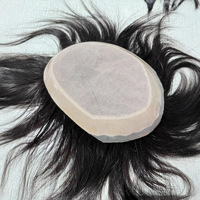 Prothèse capillaire pour homme 2026 de deuxième génération, en dentelle allemande, à clipser, en peau fine, en cheveux humains naturels, couleur naturelle, entièrement complète
