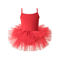 Robe de princesse en maille pour filles, sans manches, une pièce, vêtements de performance pour enfants, étoiles d'été