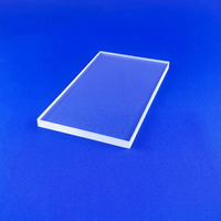 Lámina de Cuarzo Natural Transparente Personalizada al por Mayor, Ventana de Cuarzo Fundido UV, Placa de Cuarzo Transparente Delgada, Corte Perforado
