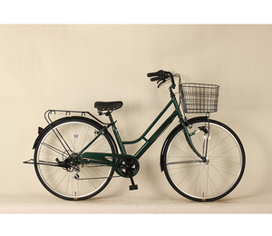 Bicicleta Urbana de 27 Pulgadas al por Mayor, Bicicleta de Ciudad de 6 Velocidades con Canasta y Cuadro de Acero al Carbono, Personalizable - Product Image 2