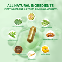 Capsules Détox 28 Jours de Fabrication OEM, Efficace, Super Minceur, Contrôle Naturel de l'Appétit, Puissant Complément Alimentaire pour la Perte de Poids