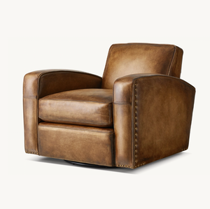 Sassanid estilo contemporáneo clásico Thomasville silla giratoria de cuero moderno suministro de fábrica juegos de muebles de lujo para el hogar - Product Image 2