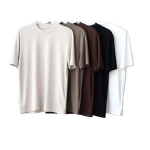 Heavyweight 230g 100% Pure Cotton Men's T-Shirt Minimalist Design Basic Style Pure Cotton Top Suitable for Daily Summer Wear - Product Image 2