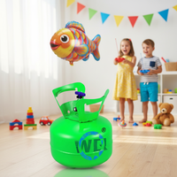 Kit de ballons WIN-Q 7L en acier Helio avec pression de 400 Psi pour 20 ballons en latex