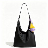 Porte-clés mousqueton en peluche amusant, mignon et original, breloque de sac monstre coloré, animal en peluche créatif, mini jouet doux écologique, cadeau pour