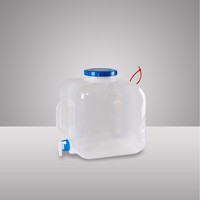 Bouteille d'eau isotherme pliable durable de 20 L (5,3 gallons) avec robinet, sans BPA, pour le camping, le stockage d'eau, la randonnée en plein air et la survie