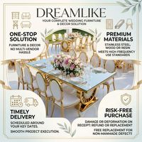 Table Ronde Élégante en Acier Inoxydable Finition Or avec Plateau Miroir pour Hôtels, Mariages, Événements – Vente en Gros