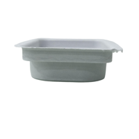Barquettes en papier pour emballage électronique, carrées, fabriquées à partir de bagasse blanche, emballage biodégradable adapté aux appareils électroniques grand public