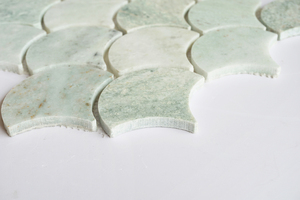 Ming Green Marble Khảm Quạt Ngói Cá Quy Mô Gạch Gốm Nhà Bếp Phòng Tắm Gạch Khảm Tường - Product Image 5