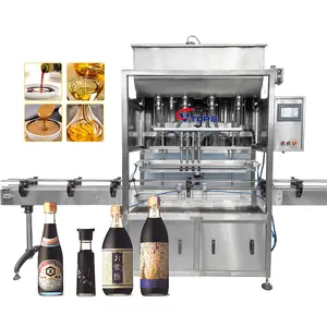 Kwaliteit Inline Automatische Hete Chili Peper Saus Pasta Dikke Saus Fles Beker Vulling Bottelmachine Te Koop