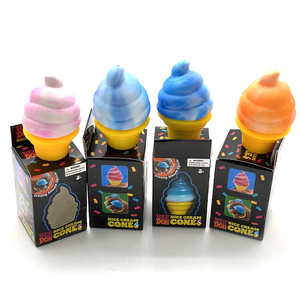 TPR Ice Cream Soft <b>Squeeze</b> Stress <b>Ball</b> for Desktop Anxiety Relief Office Decor Kids and Adults Promotional Gift - Product Image 1