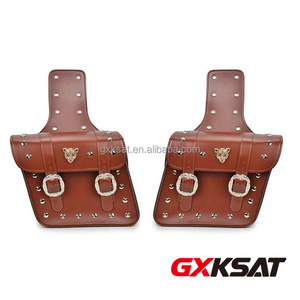 GXKSAT <span class=keywords><strong>Sacoche</strong></span> de selle de moto en <span class=keywords><strong>cuir</strong></span> PU grand format 31 x 28 x 11 cm, <span class=keywords><strong>sacoche</strong></span> latérale de moto imperméable - Product Image 1