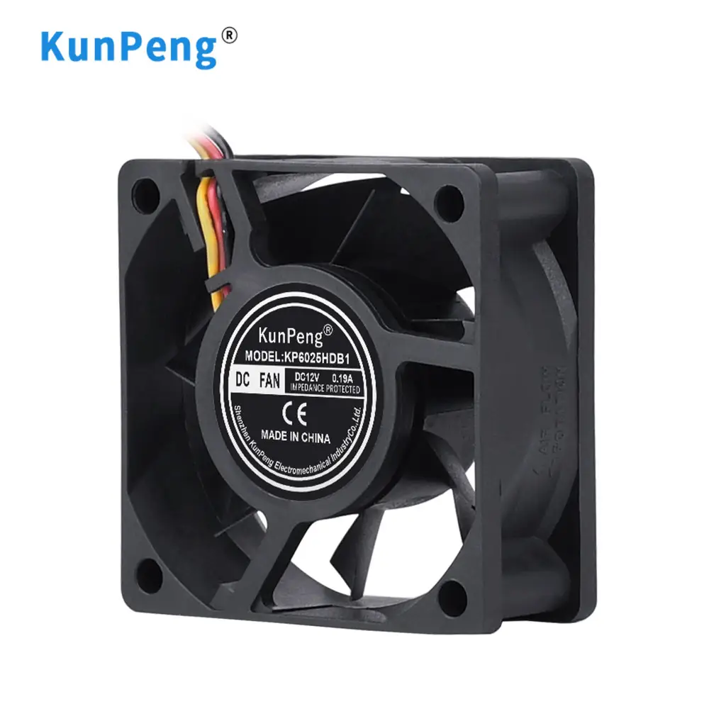 KP 8025 80x80x25mm 환기 팬 80mm 플라스틱 케이스 12V 24V 48V 브러시리스 DC 모터 축 방향 흐름 냉각 팬