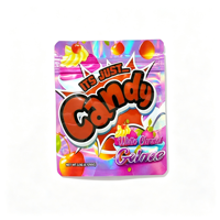 Lot de sacs refermables holographiques en Mylar, résistants à l'humidité, pour chips, sucre, aliments et chewing-gum
