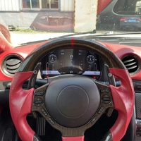 Tersedia Monitor Dashboard Mobil Digital 12 inci dengan Pengukur Suhu Oli, Upgrade Langsung untuk Nissan GTR 09-17 Hitam Yuefu