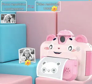 Digital Camera For Kids Kids Instant Print Camera For Baby Boys Girls 1080p HD Mini Camera With Thermal Photo Paper Toys Digital Camera Gifts Toys B1