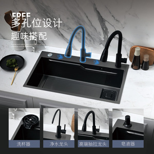 อ่างล้างจานสเตนเลสสตีล 304 ยี่ห้อ Unihopper ขนาด 680x460 มม. แบบฝังใต้เคาน์เตอร์ ผิวปัดเงา สำหรับห้องครัว - Product Image 2