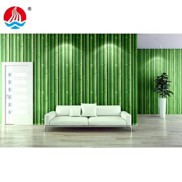Factory supply 3d wall paper rolls home decoration bamboo designs pvc self adhesive wallpaper