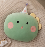 Jouets en peluche de dessins animés, oreillers doux et mignons pour adolescents et adultes, décoration de fête
