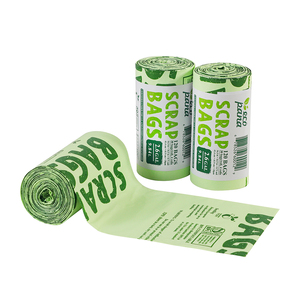 100% phân hủy sinh học rác túi rác compostable 10L chất thải phẳng hàng đầu rác túi rác cho nhà bếp - Product Image 4