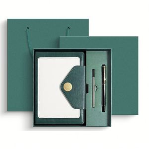 Souvenir Corporate Office Promotion Printed A5 PU Leather Notebook with Pen Custom <b>Small</b> Business Corporate <b>Gift</b> <b>Box</b> Set - Product Image 3