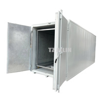 Four de cuisson à poudrage industriel Ailin personnalisé, à chauffage gaz/électrique, pour cabines de peinture, avec chariot à haute productivité et support en aluminium