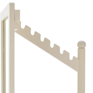 Porte-manteau rotatif pliable en bois massif avec miroirs de maquillage/essayage pour chambre, salon et salle de bain - Product Image 6