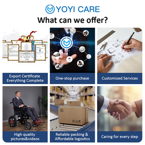 Rintangan melintasi kursi roda listrik lipat, perlengkapan kesehatan kursi roda bermotor untuk penggunaan luar ruangan - Product Image 6