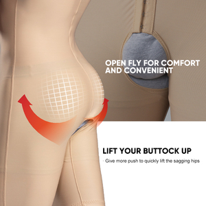 Faja Moldeadora de Cuerpo Completo para <span class=keywords><strong>Hombre</strong></span>, con Abertura en la Entrepierna, Levantamiento de Glúteos, Compresión Abdominal, Fajas Colombianas, Postquirúrgica, Tallas Grandes - Product Image 5