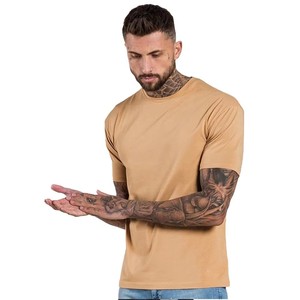 Men's Wholesales High Quality Promotion Gift Camiseta Plain 60 Cotton 40 Polyester Blank T-shirts Round Neck Custom T Shirt
