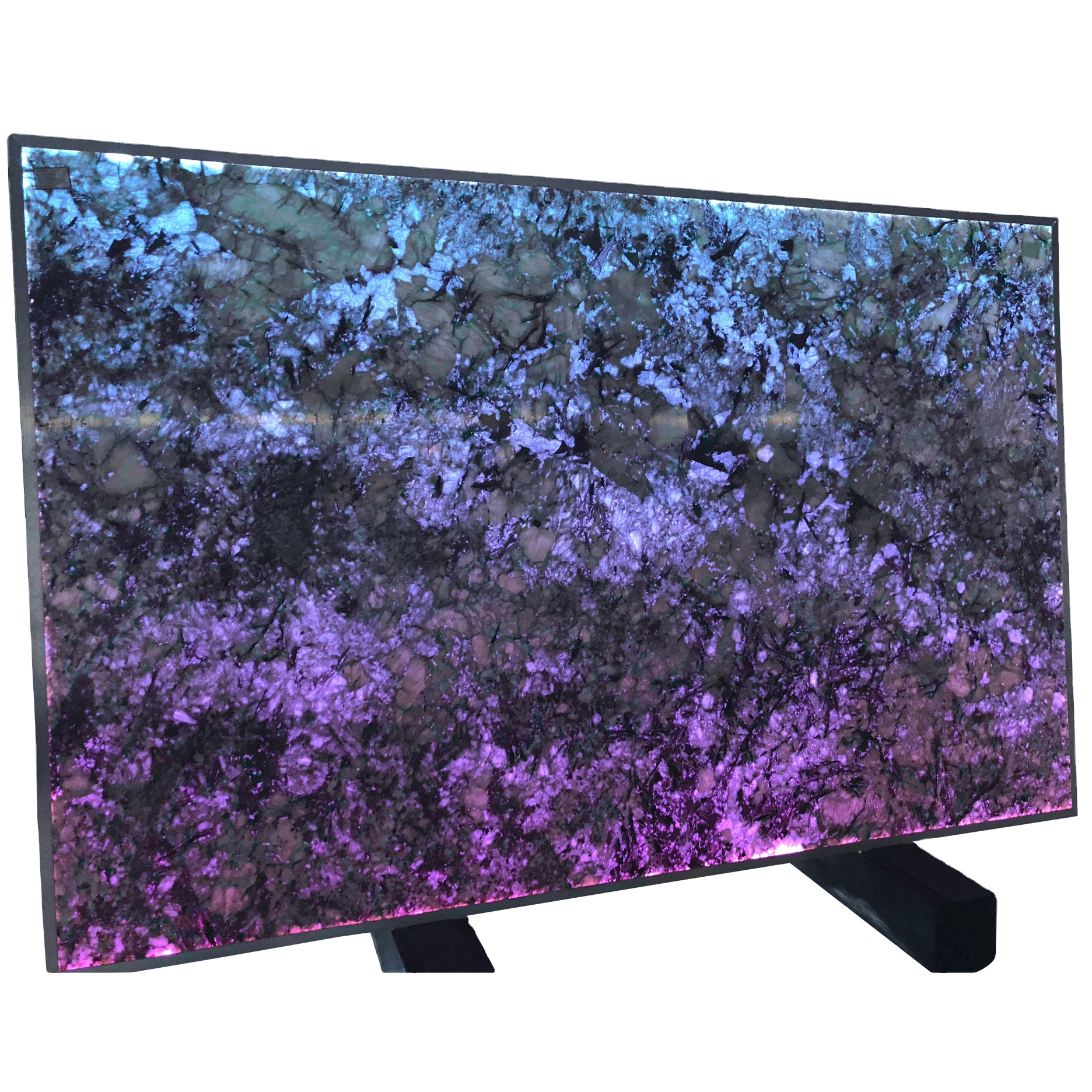 Optoelectronic Composite Transparent Granite  Panel For Background Decoration