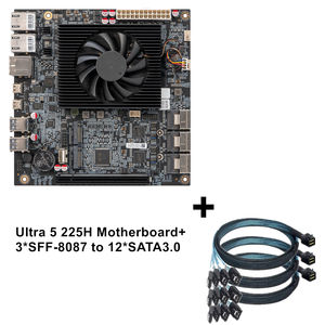 New 14-Bay NAS Motherboard 2x10G LANs Intel Ultra 9 285H 7 255H 32G LPDDR5 Max 12*SATA 2*NVMe 2*USB4 <b>Gaming</b> <b>Mini</b> <b>PC</b> Mainboard - Product Image 6