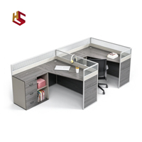 Nouveau produit, bureau d'ordinateur en bois moderne en forme de L, solide et sécurisé, avec un grand rangement
