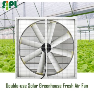 Ventilador de escape de flujo axial HVAC OEM/ODM, 8 aspas, caja montada en la pared, herramientas de techo, ventilador de Motor Solar sin escobillas DC para invernadero - Product Image 4