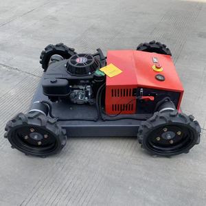 Tondeuse à gazon télécommandée tout-terrain à roues 4x4, robot tondeuse RC avec moteur 9HP pour jardins et pelouses en pente - Product Image 1
