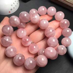 8-10mm <span class=keywords><strong>rosa</strong></span> quarzo di modo semplice braccialetto di pietra naturale quarzo <span class=keywords><strong>rosa</strong></span> <span class=keywords><strong>bracciale</strong></span> - Product Image 2