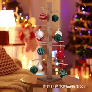 Étagère de présentation d'ornements en bois à plusieurs niveaux, 7 étages, pour la décoration de Noël - Product Image 1
