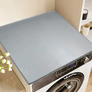 Cartoon Non-Slip Dust-Proof <b>Waterproof</b> <b>Silicone</b> Laundry Room Washing Machine Dryer Top Cover Protector Mat Pad - Product Image 3