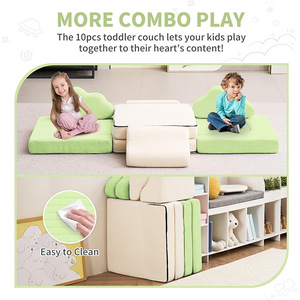 Giving Tree Modular <b>Kids</b> <b>Sofa</b> Set With Handrails For Children 2 Years And Above Color Options Available - Product Image 3
