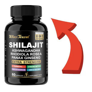 Natural 8 en 1 hierbas chinas hombres fuerza suplemento Ginseng Shilajit cápsula belleza Oral líquido energía Boost - Product Image 1
