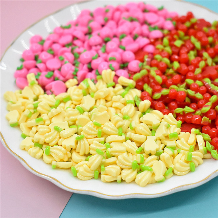 Отличное качество, маленькая игрушка из смолы для девочек, ремесла из смолы для фруктов в холодильнике