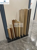 Support d'échantillon de carreaux Présentoir pour carreaux de céramique Type simple Support de présentoir de carreaux de sol en bois
