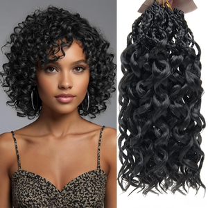 <span class=keywords><strong>Extension</strong></span> per capelli Luffy Spring Twist, <span class=keywords><strong>lunghe</strong></span> <span class=keywords><strong>trecce</strong></span> ricce all'uncinetto - Product Image 3