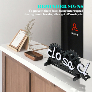 Letreros Reversibles de Doble Cara Abierto/Cerrado al por Mayor, Placas Decorativas para Negocios, Tiendas y Hogar - Product Image 3